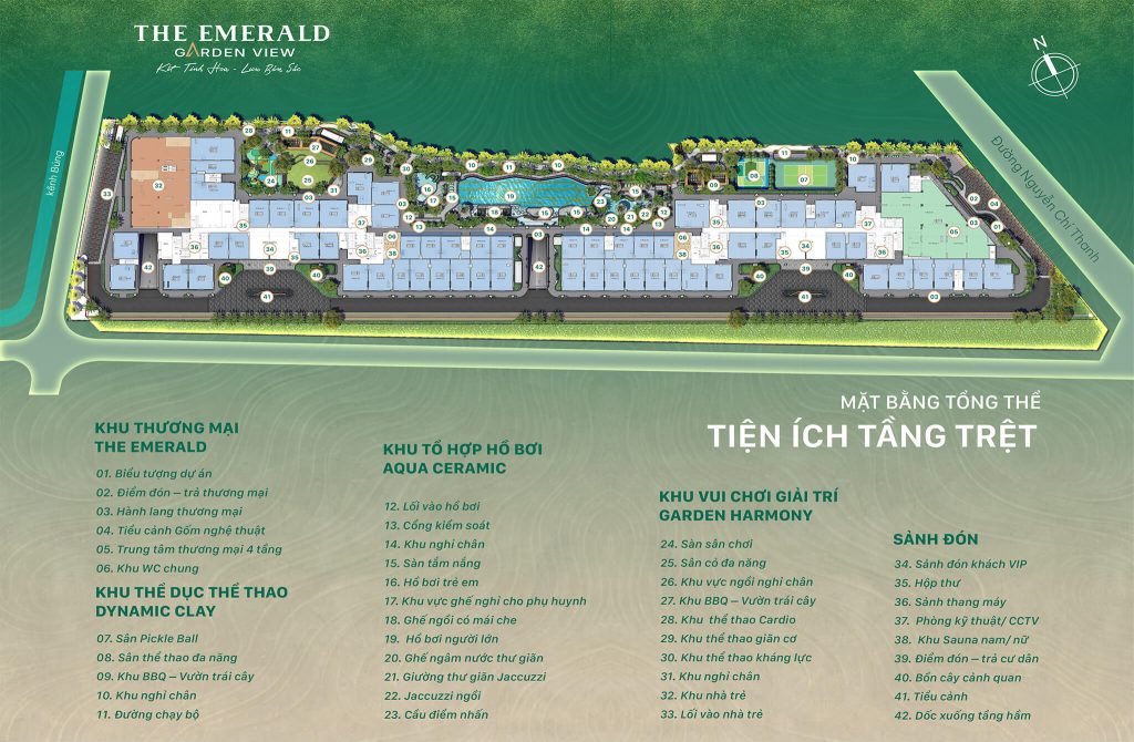 Mặt BẰNG TỔNG THỂ TIỆN ÍCH